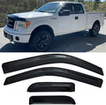 Window Visors Rain Guards Side Vent Guard Shade Sun Wind Deflectors for Ford F150 2004-2014 Super/Extended cab, 94738 4-Pieces Set