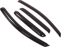 WD2-057 Dark Smoke 4 Pcs Set Window Visor (Outside Mount) Deflector Rain Guard Compatible with 2004-2006 Chevrolet Aveo
