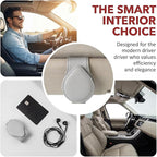 Car Visor Sunglasses Holder, Magnetic Vehicle Sun Visor Eyeglasses Hanger Ticket Card Holder Clip, Auto Interior Sunvisor Glasses Mounter Organizer, Universal for Vehicles (Grey)