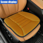 Car Seat Cushion Pad, Memory Foam Automotive Butt Cushion with Non-Slip Silicone Bottom, Breathable Driver Seat Protector for Vehicle, Home and Office Chairs (Orange)