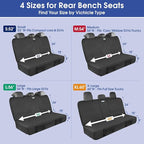 ALLANSING Upgraded 900D Heavy Duty Dog Back Bench Seat Cover, Car Seat Protector, Seatbelt & Armrest Compatible, Waterproof & Non‑Slip for Dogs & Kids, Fits Most Cars, SUVs & Trucks