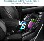 4Pcs for 2025 2026 Mazda CX-50 Center Console Door Handle Pockets | Trash Can Storage Box for 2023 2024 2025 2026 Mazda CX50 Accessories 4-Doors Trash Bin Storage Case TPE Material