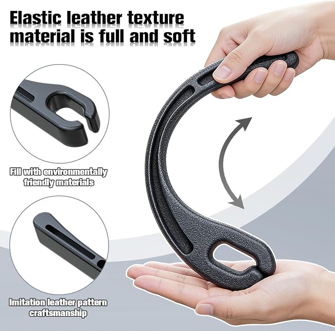 2PCS Car Seat Gap Filler, Seat Side Seam Crevice Blocker Organizer to Prevent Things from Dropping, Drop-Proof Auto Console Gap Guard Stopper Plug, Universal for Vehicles (Black)