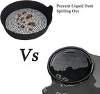 Car Cup Coaster Universal Non-Slip Cup Holders Bling Crystal Rhinestone Car Interior Accessories 2 Pack Black Whole Rhinestone