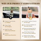 Car Air Freshener Hanging 2 Pack – Vanilla Cream Car Freshener Diffuser, Fall Car Air Freshener for Women and Men, Lasting up to 45 Days.0.27 FL OZ/8ML