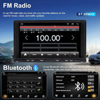 Upgrade Car Radio for Nissan Xterra Frontier 2000 2001 2002 2003 2004 2005 2006 2007 2008, 7 Inch Touch Scree Headunit Stereo with Wireless Carplay Android Auto GPS FM SWC WIFI Bluetooth Backup Camera