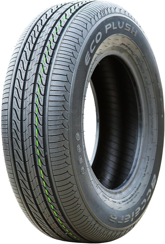 Eco Plush All-Season Passenger Car Touring Radial Tire-205/65R15 205/65/15 205/65-15 94V Load Range SL 4-Ply BSW Black Side Wall UTQG 400AA