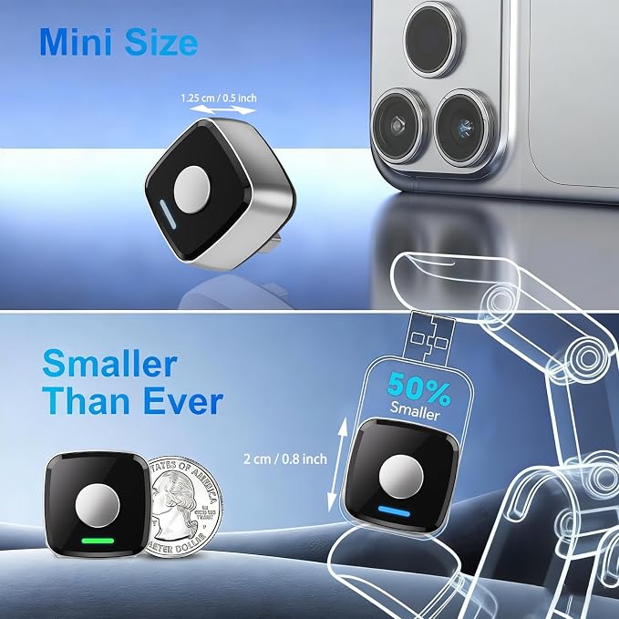 2026 Mini Wireless CarPlay Adapter for iPhone & Android Auto Dongle 2-in-1