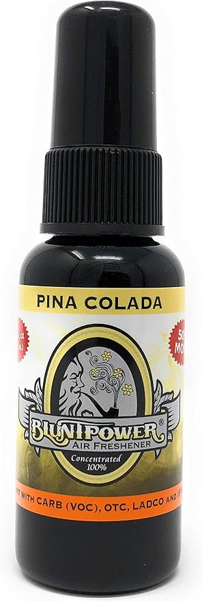 Pinacolada 1.5 Fl Oz Air Freshener Spray - Long-Lasting Room Deodorizer, Car Freshener, Odor Eliminator, Concentrated Oil-Based Spray Bottle - Red