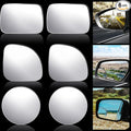 6 Pcs Blind Spot Mirror 360° Adjustable High Definition Glass Frameless Convex Side Mirror Blindspot Wide Angle Rear View Mirrors for Suvs Trucks Car Accessories(Fan, Round, Rectangle Shape)