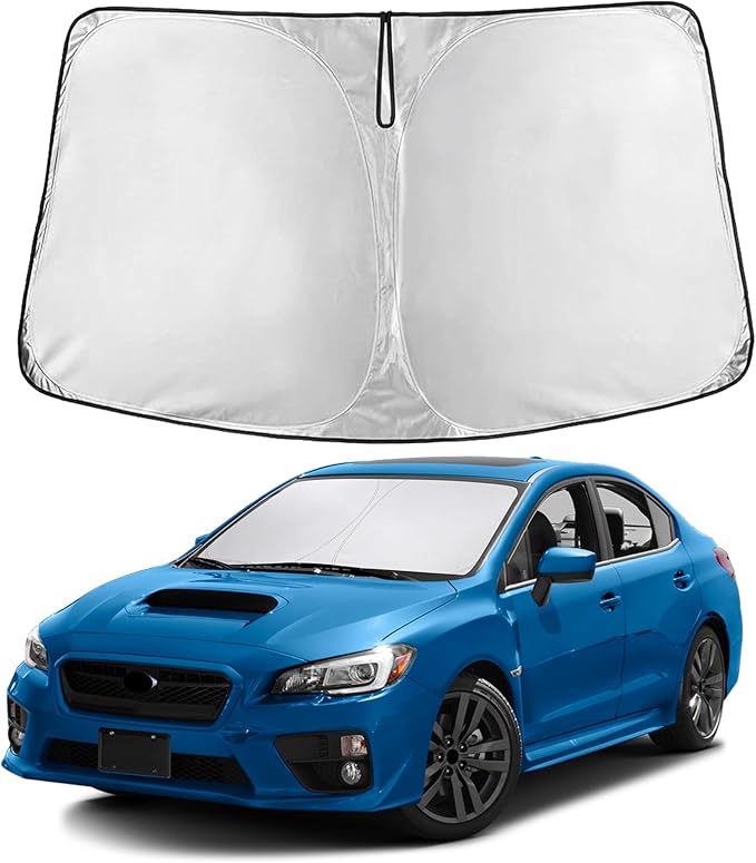 Windshield Sunshade Compatible for Subaru Impreza WRX 2017-2021 2022 2023, Sun Visor for Front Windshield & Window Sun Shade Cover, UV Heat Blocker & Protector, Car Accessories