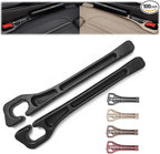 2 Pack Car Seat Gap Filler, Universal Fit Car Seat Crevice Blocker with Storage Slot, Black (Black) | Stops items from falling into seat gaps; universal fit for most cars, SUVs & trucks; 2-in-1 storage & gap filler.