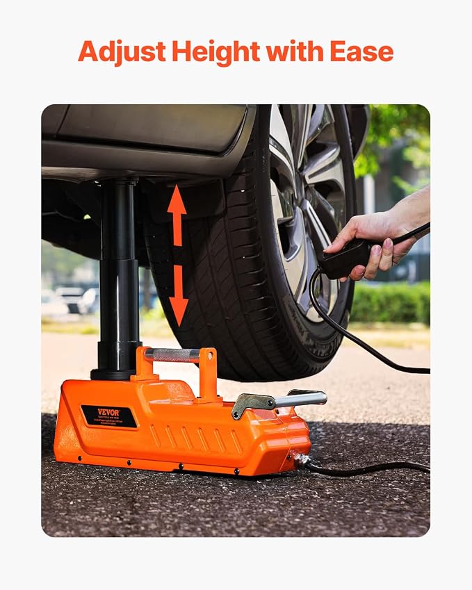Electric Car Jack, 15 Ton Hydraulic Jack Lift, Hydraulic Lifting Range 7.9-20.5 inch Portable Jack kit for Sedan, SUV, Truck