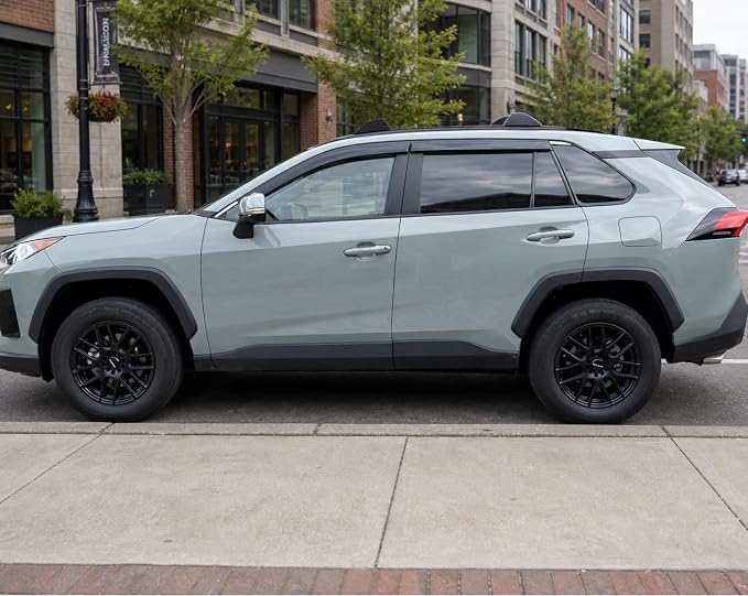 2019-2025 Tape-On Rain Guards Side Window Deflector Visors for Toyota Rav4 LE XLE SE XSE Hybrid Premium Limited 2020 2021 2022 2023 2024