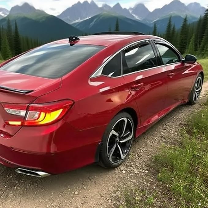 in-Channel Side Car Window Visors Vent Deflectors Rain Guards for Honda Accord 2023 2024 2025 2026, Sun Shade Front Rear Smoke Tinted 4pcs