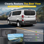 Driver Lower Side Mirror Glass Compatible with 2015-2025 Ford Transit 150 250 350 2023-2025 E-Transit Replace BK3Z17K707B BK3Z17K707C