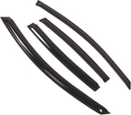 WD2-473 Dark Smoke 4 Pcs Set Window Visor (Outside Mount) Deflector Rain Guard Compatible with 2006-2008 Volkswagen Passat