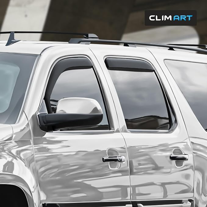 in-Channel Incredibly Durable Rain Guards Compatible with GMC Yukon XL 2500 2007-2013, Original Window Deflectors, Vent Window Visors, Vent Deflector, 4 pcs. - 607188