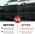 Car Door Edge Protector,Rubber Car Door Protectors No Glue Car Accessories Rubber U Shape Car Trim Door Protectors Seal for Sedan, Trucks, SUV, ATV, Boats(Black,65.6Ft)