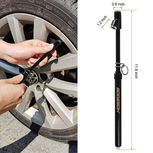Dual Head Tire Pressure Gauge, Heavy Duty Pencil Tire Gauge Range 10-150PSI,Dual Head Truck Pen Air Pressure Gauge (Pack of 2)