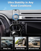 PZK Magnetic Car Phone Holder for Toyota RAV4 2013-2018 Accessories Vent | Compatible with Magsafe Car Phone Mount Hands Free 360° Rotation Cell Phone Automobile Cradles Fit for All Smartphones