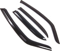 WD2-401 Dark Smoke 4 Pcs Set Window Visor (Outside Mount) Deflector Rain Guard Compatible with 2008-2010 Suzuki SX4 Crossover