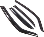 WD2-401 Dark Smoke 4 Pcs Set Window Visor (Outside Mount) Deflector Rain Guard Compatible with 2008-2010 Suzuki SX4 Crossover