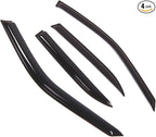 Outside Mount Window Vent Visors Rain Guards Compatible with BMW 318i 320i 323i 325i 1992-1998 | Side Window Wind Deflectors Rain Shields | Smoke Tinted, 4 Pcs Set, DGWV-491