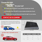 Car Window Shades, 2 Pack Breathable Mesh Side Sun Shades, Stretch Screens for Baby/Camping, Heat Block UV Protection, Back Window Covers for Car, Truck, SUV, Van (XL 63' x28'')