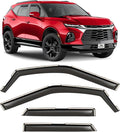 Voron Glass in-Channel Extra Durable Rain Guards for Chevrolet (Chevy) Blazer 2019-2026, Window Deflectors, Vent Window Visors, 4 Pieces - 201238