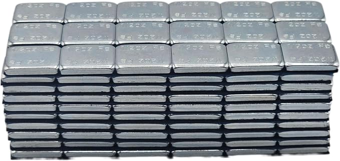 2160 Pcs, 0.50 oz 1/2 oz, Zinc Adhesive Stick On Wheel Weights, Blue Adhesive Easy Peel Tape (0.50 Oz, Zinc, 12 Boxes, 2160 Pcs) Wheel Weights Stick On Wheels