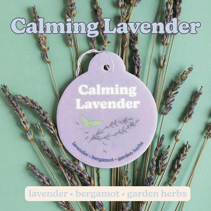 Clean Mix Car Charms 4-Pack Included Scents: Lemon Verbena, Fresh Cotton, Happy Days, Calming Lavender