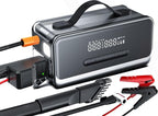 Tire Inflator Portable Air Compressor with Jump Starter, Air Pump for Car | Faster Inflation 35L/min,Auto Shut-Off,Cordless,Vacuum and Blower Functions,for Pickup Truck,Bike,Motorcycle and Balls