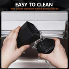 Leakproof Car Trash Can with Lid (2-Pack) — Compact Litter Bin
