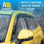 Extra Durable Window Deflectors Tape-On Window Visors Rain Guards Fit for Honda CR-V (CRV) 2023-2026, Sun Visors, Wind Vent for Shades, Exterior Car Accessories - 6pcs. AG0495