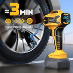 Tire Inflator Air Compressor Compatible with Dewalt 20V Battery, 160 PSI Cordless Portable Electric Air Pump 2026 Bigger LCD Digital Pressure Gauge for Car, Bike, Sport Ball (Tool Only)