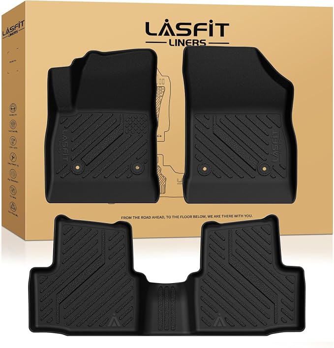 Floor Mats for Chevrolet Cruze 2016-2019 (Not Fit 2016 Cruze Limited), All Weather TPE Custom Fit Floor Mats for Cars, 1st and 2nd Row Car Floor Mats for Cruze Accessories Black