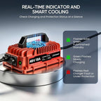 48 Volt Golf Cart Battery Charger 18 AMP for Club Car Precedent & DS with 3-Pin Round Plug-Lead Acid