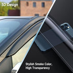 Rain Guards Fit for Ford F150 Super Crew 2015-2026, Tape-on Side Windows Wind Deflectors for Ford F250, F350, F450, F550 2017-2022, Window Rain Guard for Trucks - 4 PCS