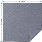 Grey Microfiber Cleaning Cloths, 10 Pack Microfiber Towels for Cars, Lint & Scratch-Free Cleaning Rags for House, Kitchen and Car 11.5 x 11.5 inch