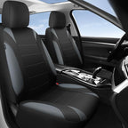 Waterproof Car Seat Covers Front Seats Only with 5mm Composite EVA, Neoprene Car Seat Cover with Separate Headrest Cover, Quick Setup Universal Fit for Car SUV Trucks,Airbag Compatible（Gray