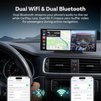 OTTOCAST ScreenFlow 11.4" Wireless Apple CarPlay & Android Auto Screen | Pre-installed Netflix/YouTube, HD Split-Screen, 1080P Backup Camera, Dual WiFi & Bluetooth | Universal for Car/SUV/Truck
