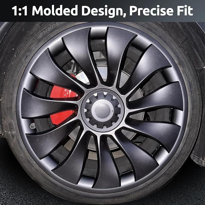 Wheel Rim Protector for Tesla Model Y Performance 21 Inch Überturbine Wheels All-in-one Car Tire Trim Rings Rim Case Hubcaps Wheel Cover 2020-2024 Model Y Accessories