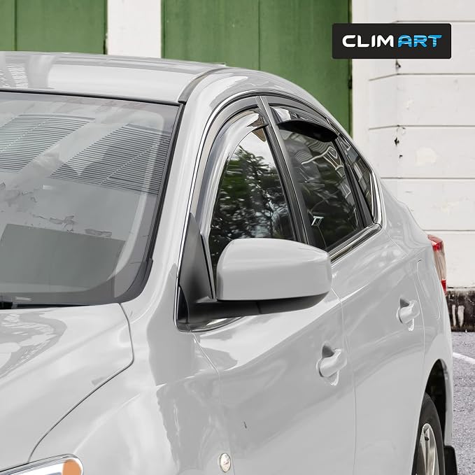 in-Channel Incredibly Durable Rain Guards for Nissan Sentra 2013-2019, Original Window Deflectors, Vent Window Visors, Vent Deflector, 4 pcs. - 613255