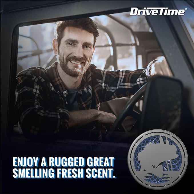 Truck Puck Watermint Fragrancee Car Air Freshener – Long-Lasting Car Deodorizer, Refillable Vent & Visor Clip Auto Air Freshener for Car, Truck & SUV, Premium Fragrance, Pack of 3