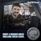 Truck Puck Watermint Fragrancee Car Air Freshener – Long-Lasting Car Deodorizer, Refillable Vent & Visor Clip Auto Air Freshener for Car, Truck & SUV, Premium Fragrance, Pack of 3