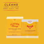 Cleaner Wipes: Clean Leather On-The-Go. 10 Cleaning Wipes for Leather, Faux & Vinyl: Any Color of Couches, Car Seats, Purses, Shoes & Bags. Made in the USA, Non-toxic & Ready-to-Use