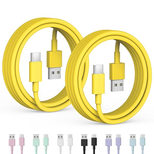 5FT Car Carplay Cable for iPhone 17 16 15 Cable USB to USB C Cable[Apple MFi Certified] USB C Carplay Cord,iPhone 17 Charger Cord,iPhone 16 Car Charger,USB to Type C Cable Car Charging Cable(Yellow)