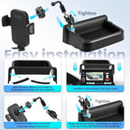 Car Phone Holder Fit for Honda CR-V HR-V 2023 2024 2025 2026 w/Dash Tray Storge Box Organizer-Cell Phone Mount for CRV HRV Accessories 7/9 inch Touch Screen 360 Degree Rotation