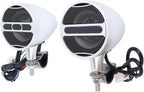 Motorcycle Speaker for ATV 3-inch Handlebar Sound System with Stereo FM Radio MP3 USB for Motorcycles and Electric Vehicles